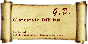 Glattstein Dókus névjegykártya